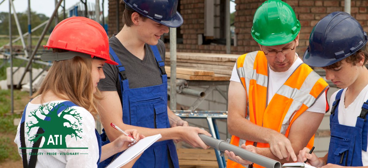 Apprentices training in skilled artisan trades at an Artisan Training Institute site in South Africa