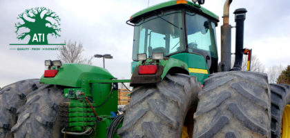 Trained tractor mechanic servicing farm machinery to reduce downtime, an Artisan Training Institute apprenticeship outcome